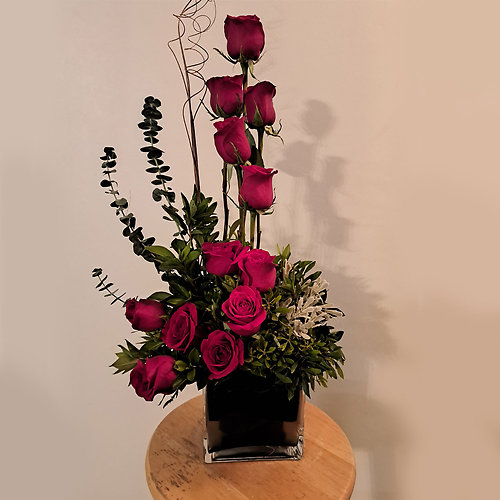 Dozen Rose Centerpiece